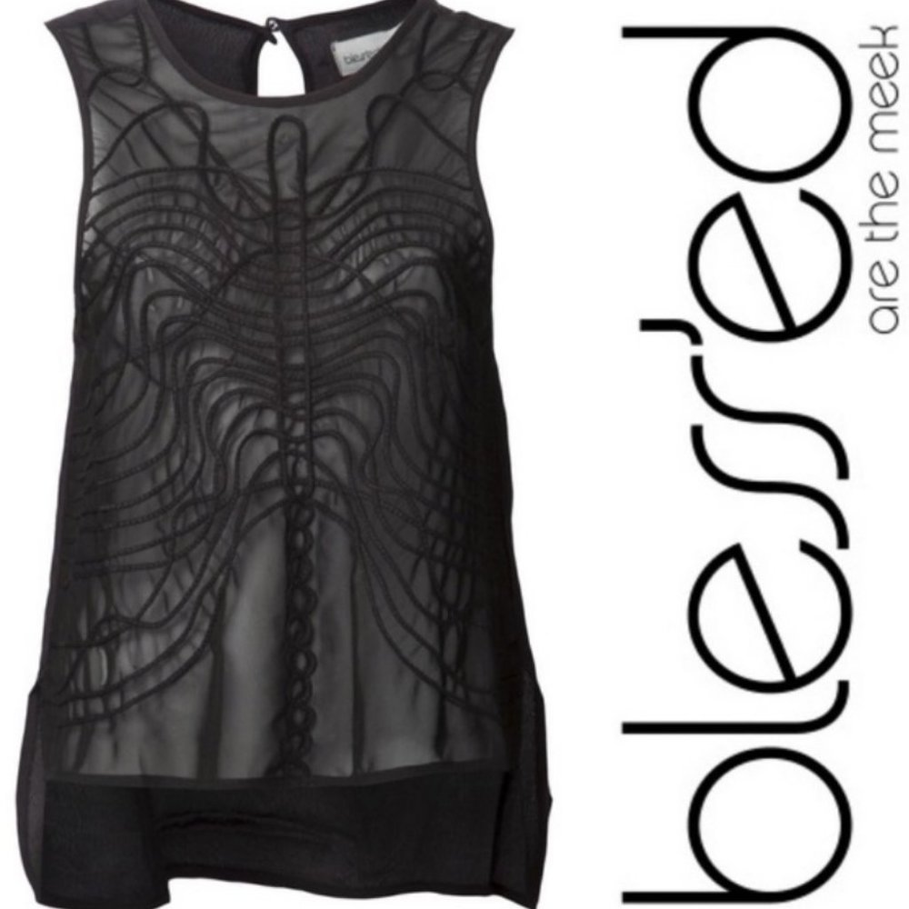 bless’ed are the meek Typography Sleeveless Top